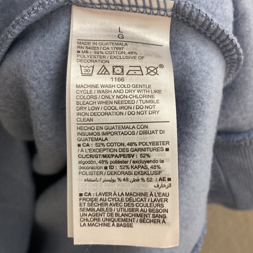 NEW! Crew-Neck Cotton-Blend Sweater for Men Size L - Picture 5 of 10
